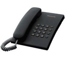 Телефон проводной Panasonic KX-TS2350RUB черный