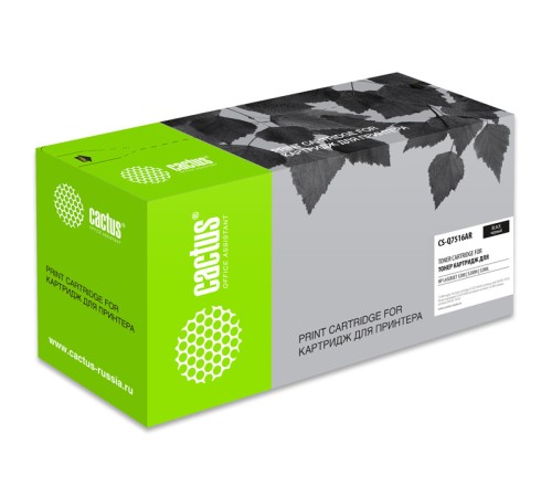 Картридж лазерный Cactus CS-Q7516AR черный (12000стр.) для HP LJ 5200/5200N/5200L