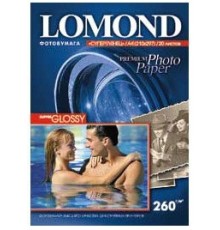 Фотобумага Lomond 1103101 A4/260г/м2/20л./белый высокоглянцевое для струйной печати