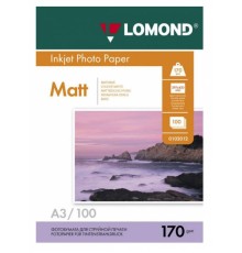 Фотобумага Lomond 0102012 A3/170г/м2/100л./белый матовое/матовое для струйной печати