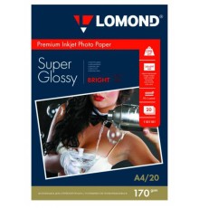 Фотобумага Lomond 1101101 A4/170г/м2/20л./белый высокоглянцевое для струйной печати