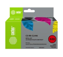 Заправочный набор Cactus CS-RK-CL446 многоцветный 3x30мл для Canon Pixma MG2440/MG2540