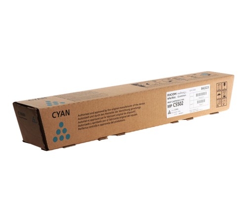 MP C5502E Тонер-картридж голубой Ricoh 842023 MP C5502E Тонер-картридж голубой Ricoh 842023