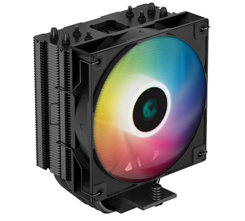 Кулер для процессора DEEPCOOL AG400 BK ARGB LGA1700/1200/115X/AM5/AM4 (18шт/кор, TDP 220W, PWM, ARGB Fan 120mm, 4 тепл. Трубки, черный) RET (AG400 BK ARGB) Кулер для процессора DEEPCOOL AG400 BK ARGB LGA1700/1200/115X/AM5/AM4 (18шт/кор, TDP 220W, PWM, ARGB Fan 120mm, 4 тепл. Трубки, черный) RET (AG400 BK ARGB)