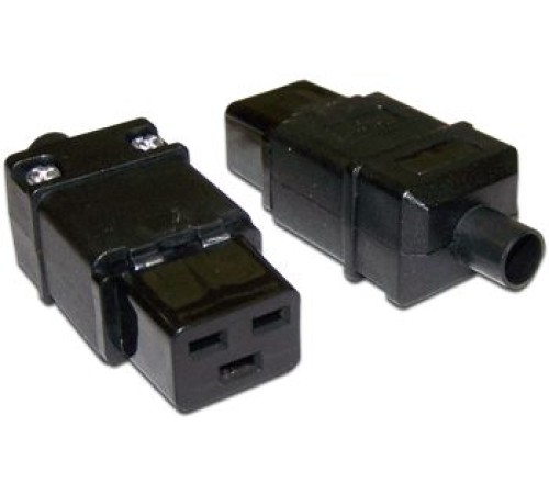 Вилка Lanmaster LAN-IEC-320-C19 IEC 60320 C19 16A 250V black Вилка Lanmaster LAN-IEC-320-C19 IEC 60320 C19 16A 250V black