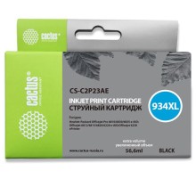 Картридж струйный Cactus CS-C2P23AE №934XL черный (56.6мл) для HP DJ Pro 6230/6830