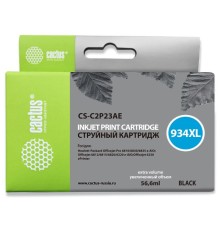 Картридж струйный Cactus CS-C2P23AE №934XL черный (56.6мл) для HP DJ Pro 6230/6830