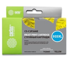 Картридж струйный Cactus CS-C2P26AE №935XL желтый (14.6мл) для HP DJ Pro 6230/6830
