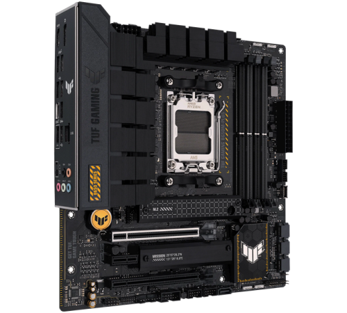 Материнская плата ASUS TUF GAMING B650M-PLUS, Socket AM5, B650, 4*DDR5, HDMI+DP, 4xSATA3 + RAID, M2, Audio, Gb LAN, USB 3.2, USB 2.0, mATX; 90MB1BF0-M0EAY0 (TUF GAMING B650M-PLUS)