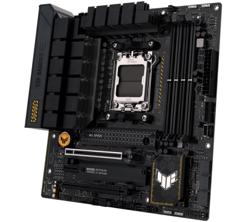 Материнская плата ASUS TUF GAMING B650M-PLUS, Socket AM5, B650, 4*DDR5, HDMI+DP, 4xSATA3 + RAID, M2, Audio, Gb LAN, USB 3.2, USB 2.0, mATX; 90MB1BF0-M0EAY0 (TUF GAMING B650M-PLUS)
