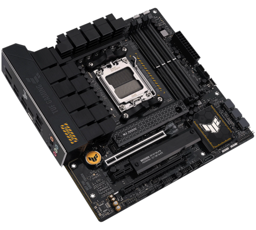 Материнская плата ASUS TUF GAMING B650M-PLUS, Socket AM5, B650, 4*DDR5, HDMI+DP, 4xSATA3 + RAID, M2, Audio, Gb LAN, USB 3.2, USB 2.0, mATX; 90MB1BF0-M0EAY0 (TUF GAMING B650M-PLUS)
