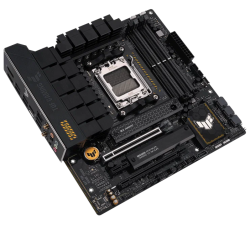 Материнская плата ASUS TUF GAMING B650M-PLUS WIFI, Socket AM5, B650, 4*DDR5, HDMI+DP, 4xSATA3 + RAID, M2, Audio, Gb LAN, USB 3.2, USB 2.0, mATX; 90MB1BF0-M0EAY0 (TUF GAMING B650M-PLUS WIFI)