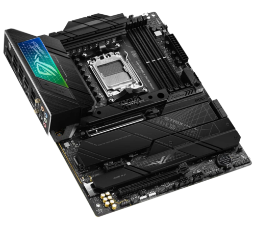 Материнская плата ASUS ROG STRIX X670E-F GAMING WIFI, Socket AM5, X670, 4*DDR5, HDMI+DP, 4xSATA3 + RAID, M2, Audio, Gb LAN, USB 3.2, USB 2.0, ATX; 90MB1BA0-M0EAY0 (ROG STRIX X670E-F GAMING WIFI)