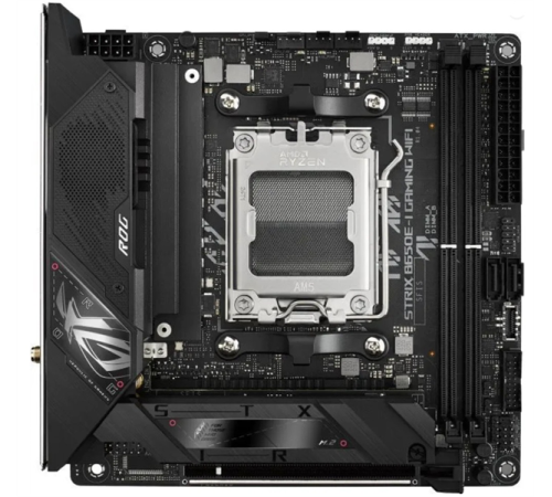 Материнская плата ASUS ROG STRIX B650E-I GAMING WIFII, Socket AM5, B650, 2*DDR5, HDMI, 2xSATA3 + RAID, M2, Audio, Gb LAN, USB 3.2, USB 2.0, mITX; 90MB1BI0-M0EAY0 (ROG STRIX B650E-I GAMING WIFI)