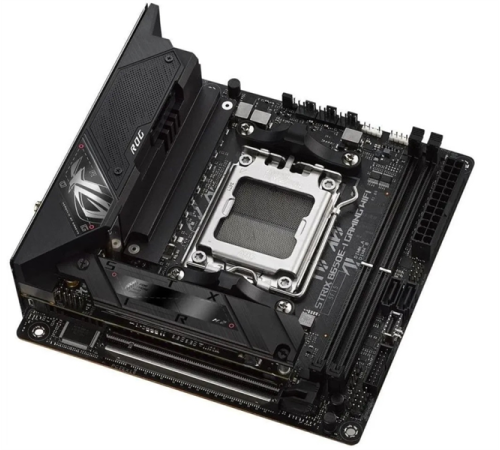 Материнская плата ASUS ROG STRIX B650E-I GAMING WIFII, Socket AM5, B650, 2*DDR5, HDMI, 2xSATA3 + RAID, M2, Audio, Gb LAN, USB 3.2, USB 2.0, mITX; 90MB1BI0-M0EAY0 (ROG STRIX B650E-I GAMING WIFI)