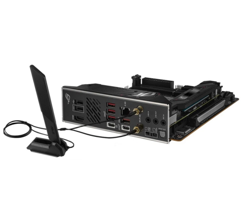 Материнская плата ASUS ROG STRIX B650E-I GAMING WIFII, Socket AM5, B650, 2*DDR5, HDMI, 2xSATA3 + RAID, M2, Audio, Gb LAN, USB 3.2, USB 2.0, mITX; 90MB1BI0-M0EAY0 (ROG STRIX B650E-I GAMING WIFI)