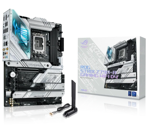 Материнская плата ASUS ROG STRIX Z790-A GAMING WIFI D4, LGA1700, Z790, 4*DDR4, HDMI+DP, 4xSATA3 + RAID, M2, Audio, Gb LAN, USB 3.2, USB 2.0, ATX; 90MB1CN0-M0EAY0 (ROG STRIX Z790-A GAMING WIFI D4)