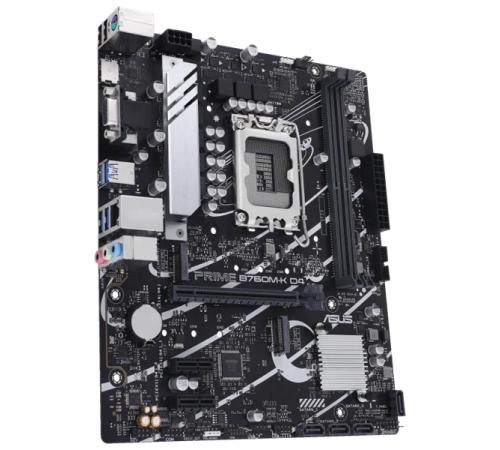 Материнская плата ASUS PRIME B760M-K D4, LGA1700, B760, 2*DDR4, HDMI+VGA, 4xSATA3 + RAID, M2, Audio, Gb LAN, USB 3.2, USB 2.0, mATX; 90MB1DS0-M0EAY0 (PRIME B760M-K D4)