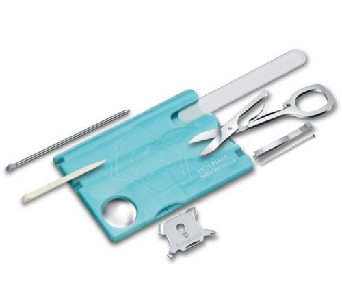 Швейцарская карта Victorinox SwissCard Nailcare (0.7240.T21) бирюзовый полупрозрачный коробка подарочная Швейцарская карта Victorinox SwissCard Nailcare (0.7240.T21) бирюзовый полупрозрачный коробка подарочная