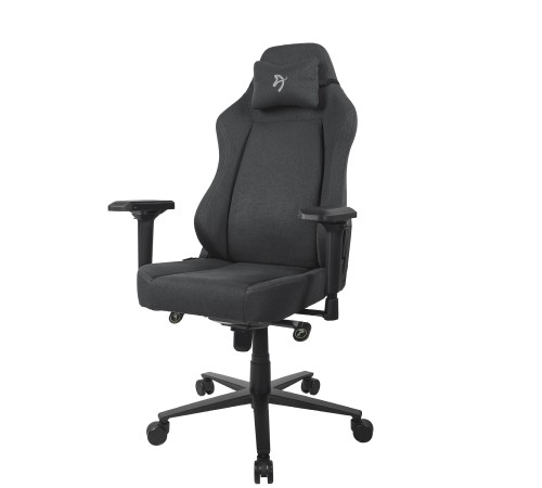 Компьютерное кресло (для геймеров) Arozzi Primo Woven Fabric - Black - Grey logo