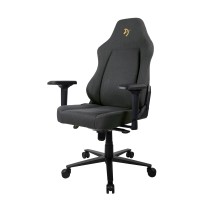 Компьютерное кресло (для геймеров) Arozzi Primo Woven Fabric - Black - Gold logo