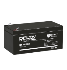 Delta DT 12032 (3.2 А\ч, 12В) свинцово- кислотный аккумулятор