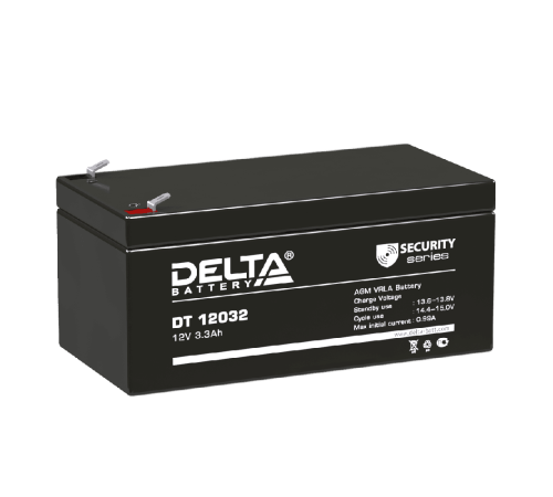 Delta DT 12032 (3.2 А\ч, 12В) свинцово- кислотный аккумулятор