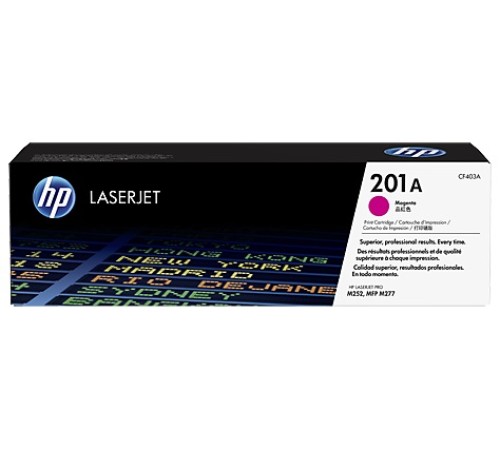 Картридж лазерный HP 201A CF403A пурпурный (1400стр.) для HP CLJ Pro M252/M277