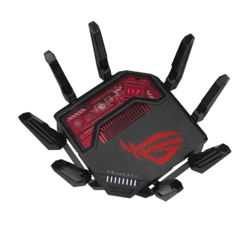 Маршрутизатор ASUS GT-BE19000, черный/красный, 90IG0850-MO9A0V