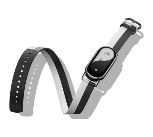 Ремешок для смарт-часов Xiaomi Smart Band 8 Double Wrap Strap - Black and White