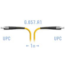 Патчкорд оптический FC/UPC SM G.657.A1 1 метр