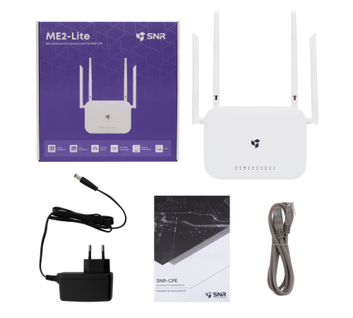 Беспроводной маршрутизатор SNR-CPE-ME2-Lite (rev. B), 802.11a/b/g/n, 802.11ac Wave 2, 5xGE RJ45