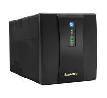 Exegate (EP212521RUS/EP223437RUS) Power  ИБП  Back UNB-1500  <1500VA, Black, 2 евророзетки+2 розетки IEC320>