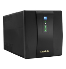 Exegate (EP212521RUS/EP223437RUS) Power  ИБП  Back UNB-1500  <1500VA, Black, 2 евророзетки+2 розетки IEC320>
