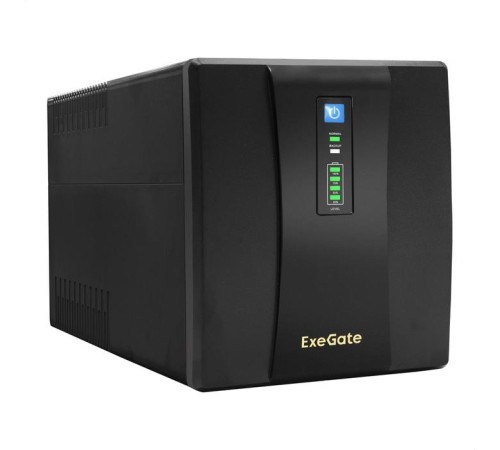 Exegate (EP212521RUS/EP223437RUS) Power  ИБП  Back UNB-1500  <1500VA, Black, 2 евророзетки+2 розетки IEC320>