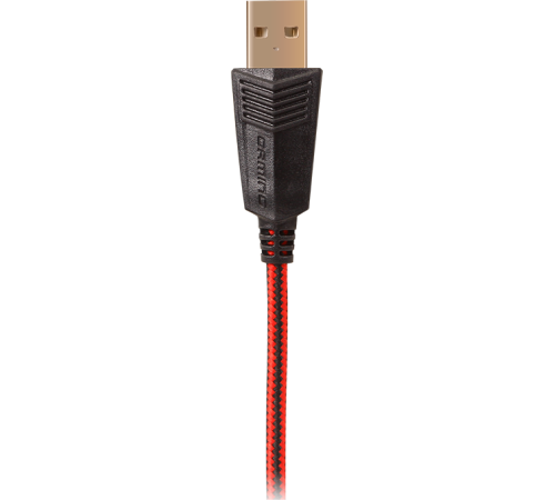 Игровые наушники с микрофоном SVEN AP-U988MV, черный-красный (USB, LED, 7.1) Sven SV-014780