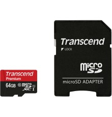 Карта памяти Transcend microSDXC Class 10 UHS-I (TS64GUSDU1)