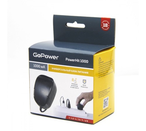 Блок питания GoPower Powerhit 1000 универсальн. (1/15/30) Блок питания GoPower Powerhit 1000 (00-00015343)
