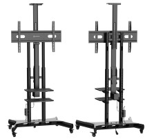 Мобильная МОТОРИЗОВАННАЯ стойка ONKRON на 1 ТВ ONKRON TS1881 Elift BLACK