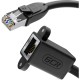 GCR Удлинитель PROF патч-корда прямой 5.0m, FTP медь, кат.6, 24 AWG, крепление под винт, никелированный коннектор, T568B, GCR-53719 Greenconnect GCR-53719