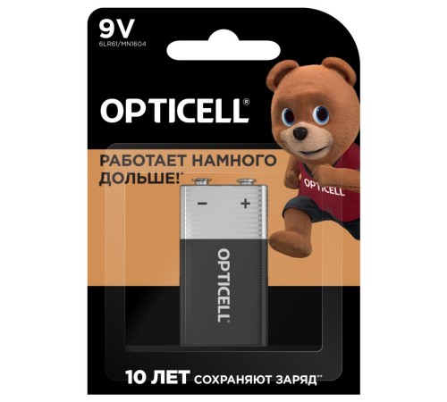 Батарея BASIC 9V 1 PCS 5051003 OPTICELL Батарея BASIC 9V 1 PCS 5051003 OPTICELL