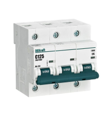 Выключатель автоматический модульный 3п C 125А 10кА ВА-201 DEKraft 13027DEK