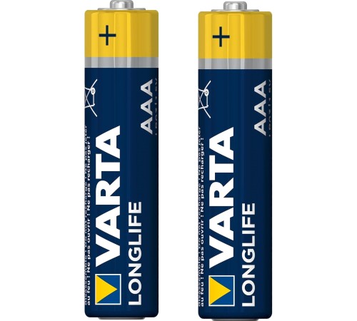 Батарейка Varta LONGLIFE LR03 AAA BL2 Alkaline 1.5V (4103) (2/20/100) Varta LONGLIFE LR03 AAA (04103101412)