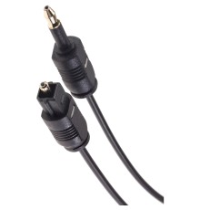 Оптический кабель (Toslink)-M -- >(Toslink)-miniM ,1m, Telecom <TOC2023-1M> VCOM Кабель Telecom Toslink (m)/Toslink mini (m) - 1 м (TOC2023-1M)