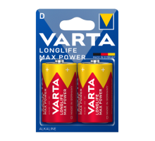 Батарейка Varta LONGLIFE MAX POWER (MAX TECH) LR20 D BL2 Alkaline 1.5V (4720) (2/20/100) (2 шт.) VARTA 04720101402