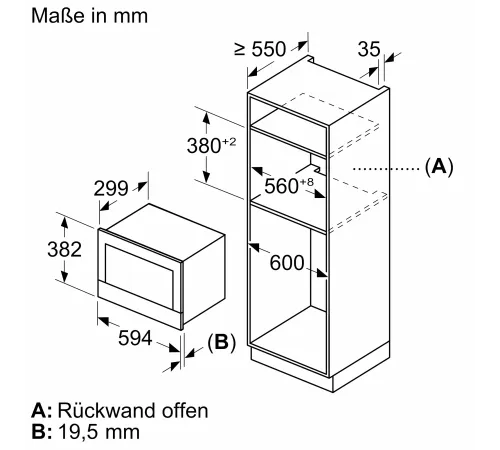 Встраиваемые микроволновые печи BOSCH Bosch BEL7321B1