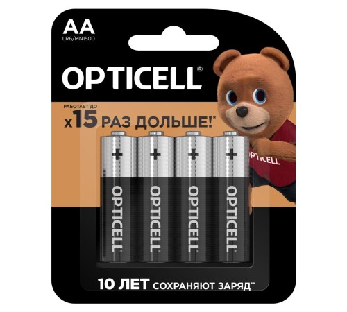 Батарея BASIC AA 4 PCX 5051001 OPTICELL Батарея BASIC AA 4 PCX 5051001 OPTICELL