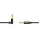Кабель Vention аудио Jack 3,5 mm M/Jack 3,5 mm M угол 90 - 1,5м Черный Кабель Vention mini jack 3.5 mm(m)/mini jack 3.5 mm(m) - 1.5 м (BAKBG-T)