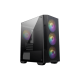 Корпус MSI MAG FORGE M100A, MATX, BLACK, WINDOW, 2x3.5", Compatible with 2.5" (Max up to 4x2.5"), 1xUSB 3.2 Gen 1, 2xUSB 2.0, FRONT 3x120mm ARGB, REAR 1x120mm ARGB (MAG FORGE M100A)