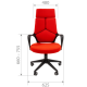 Офисное кресло Chairman 525 ткань 26-28 черн (7103574)